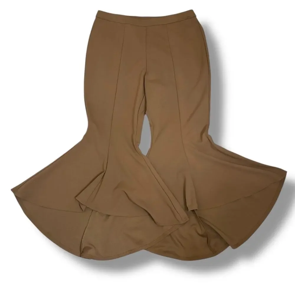 Cato high low tiered ruffle bell-bottom flare pants sz 18/20W - Picture 6 of 8